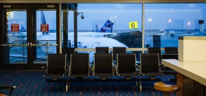 Early morning at the JFK JetBlue terminal