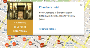 Nová mapa hotelov na newyorkcity.sk